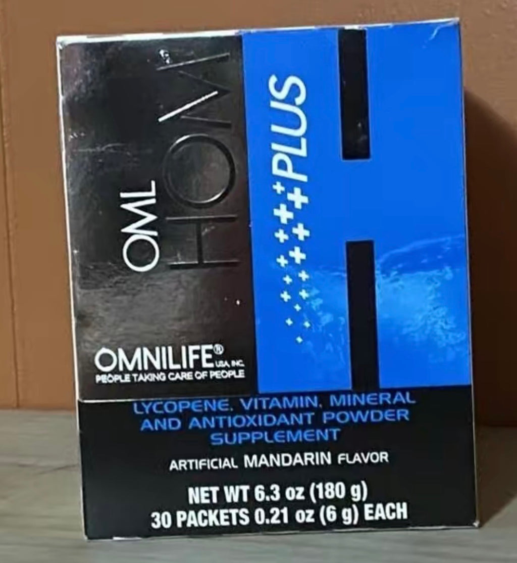 OML Homo Plus Mandarin Flavor net wt 6.3oz 180g | box with 30 packets 0.21oz (6g each)