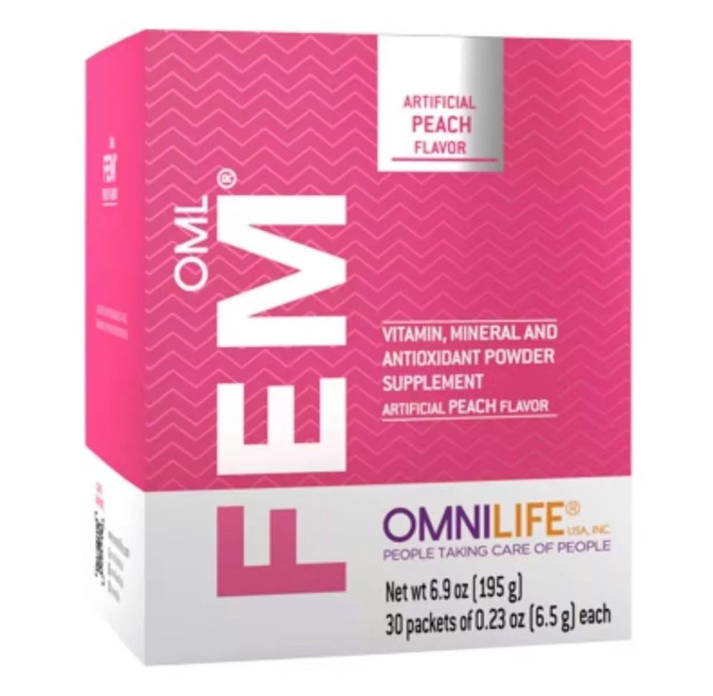 OML Fem | Peach Flavor | Box w/30 sachets