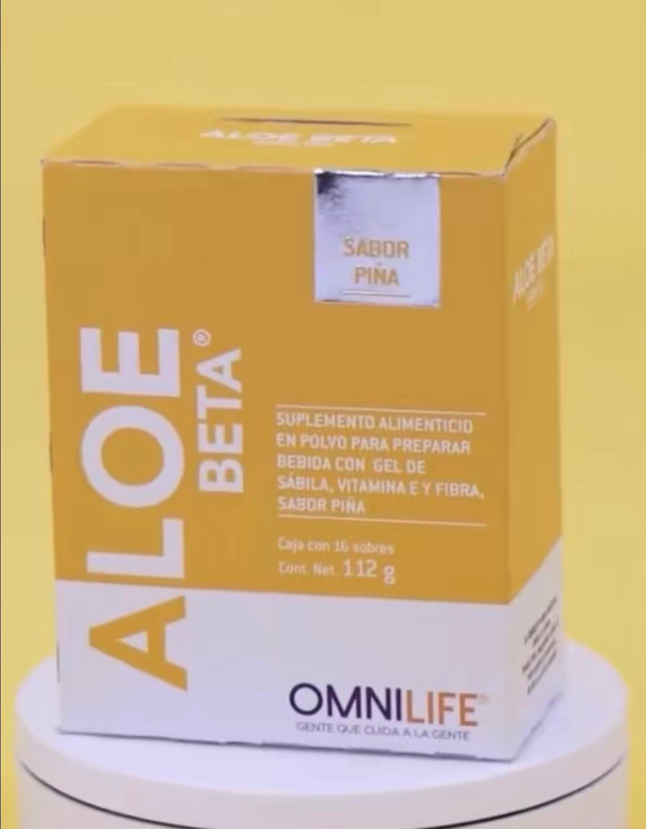 OML Aloe Beta Pineapple Flavored | box with 16 packets | net wt 112g