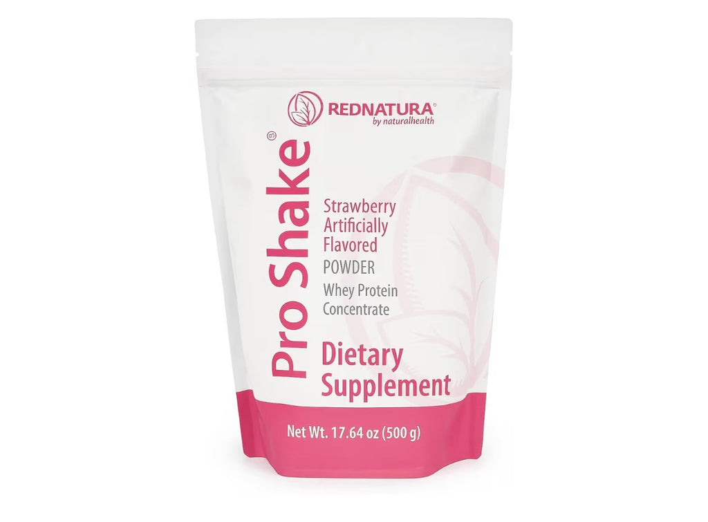 Pro Shake RedNatura – Whey Protein Powder | Nutritional Supplement for Energy, Muscle Support & Daily Nutrition – 17.64 oz (500 g) (Strawberry)