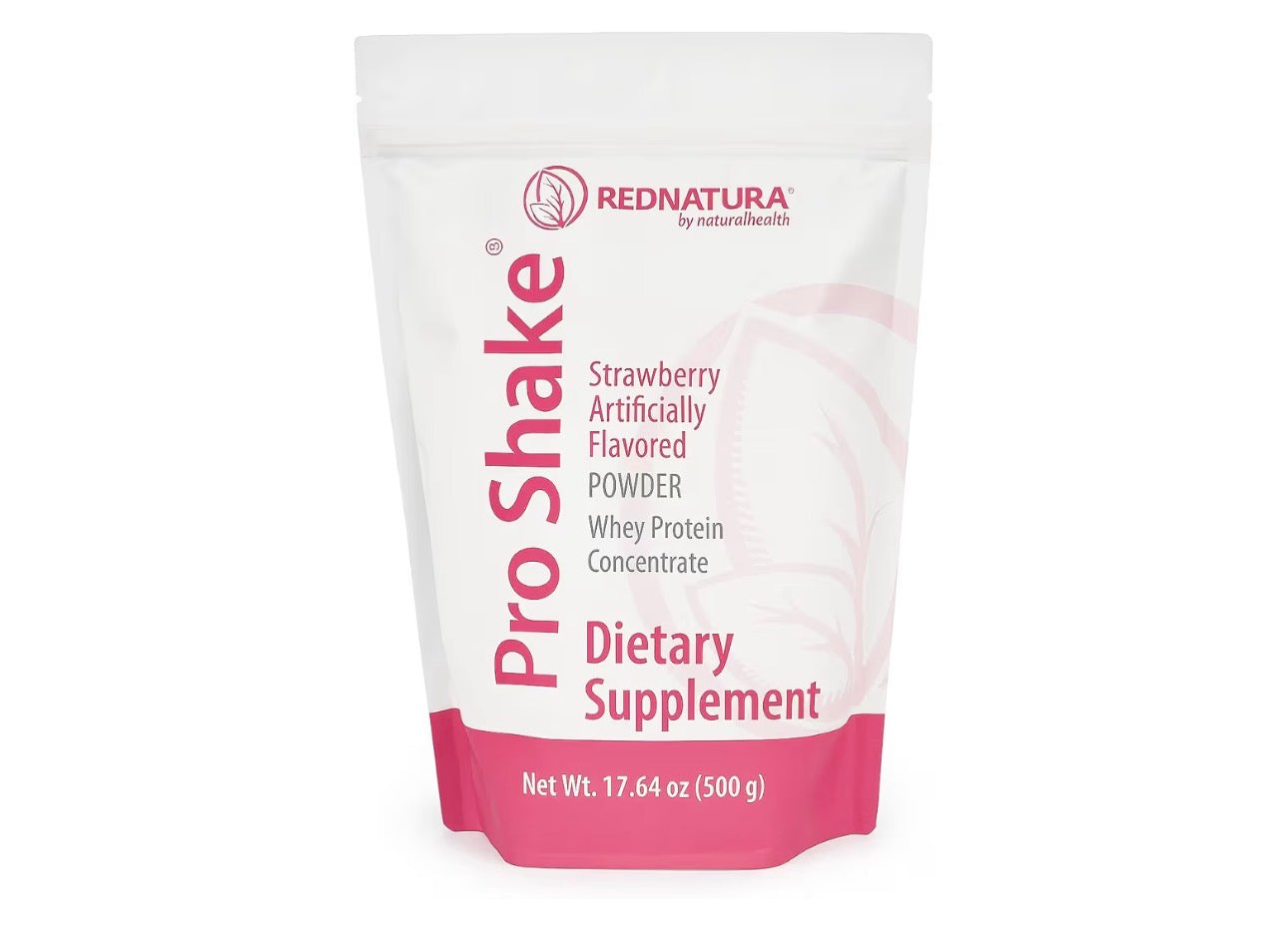 Pro Shake RedNatura – Whey Protein Powder | Nutritional Supplement for Energy, Muscle Support & Daily Nutrition – 17.64 oz (500 g) (Strawberry)