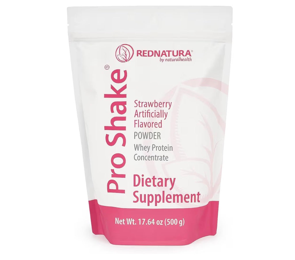 Pro Shake RedNatura – Whey Protein Powder | Nutritional Supplement for Energy, Muscle Support & Daily Nutrition – 17.64 oz (500 g) (Strawberry)