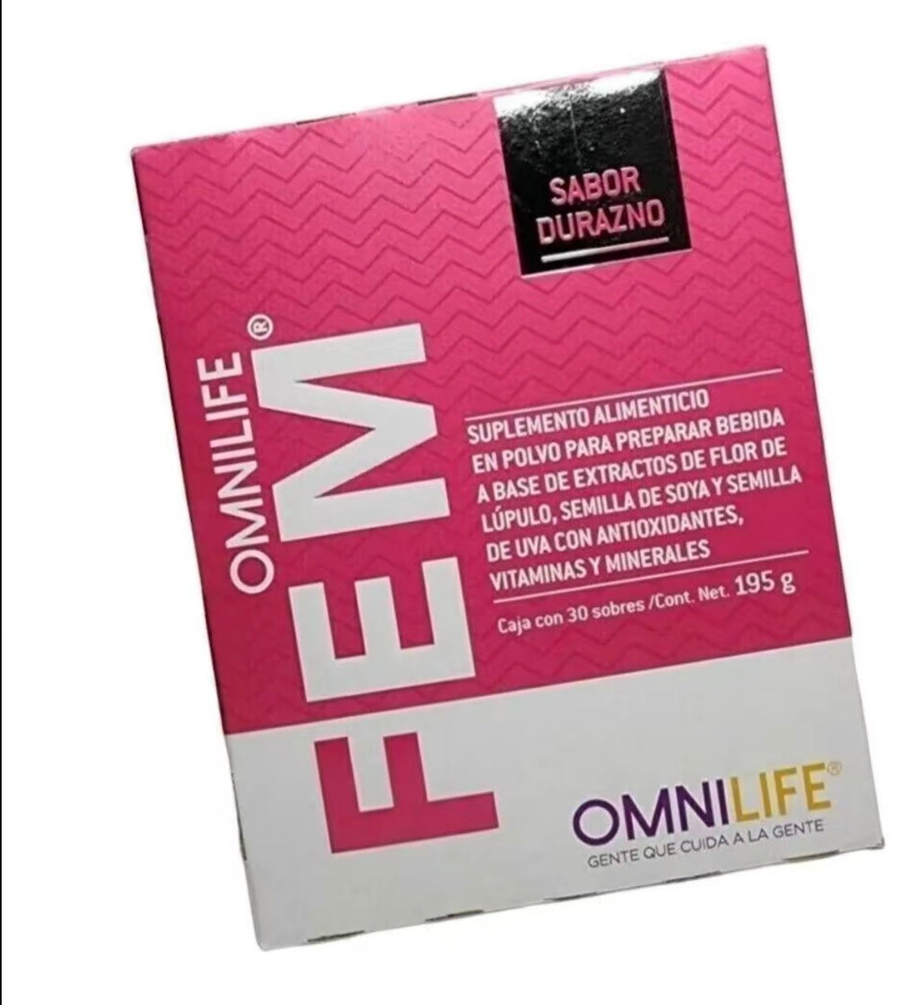 OML Fem | Peach Flavor | Box w/30 sachets