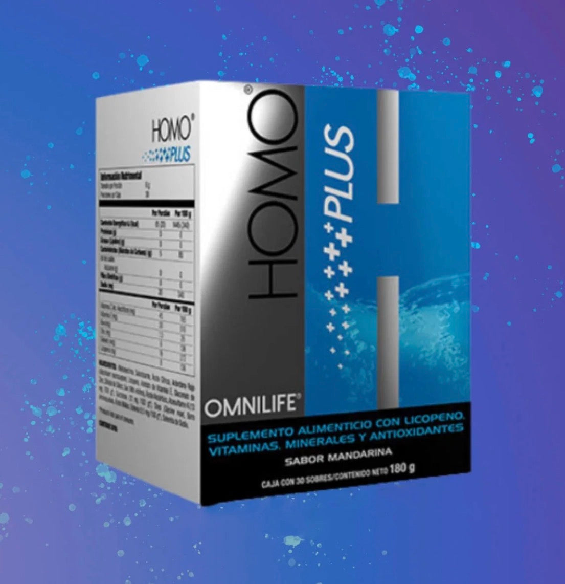 OML Homo Plus Mandarin Flavor net wt 6.3oz 180g | box with 30 packets 0.21oz (6g each)