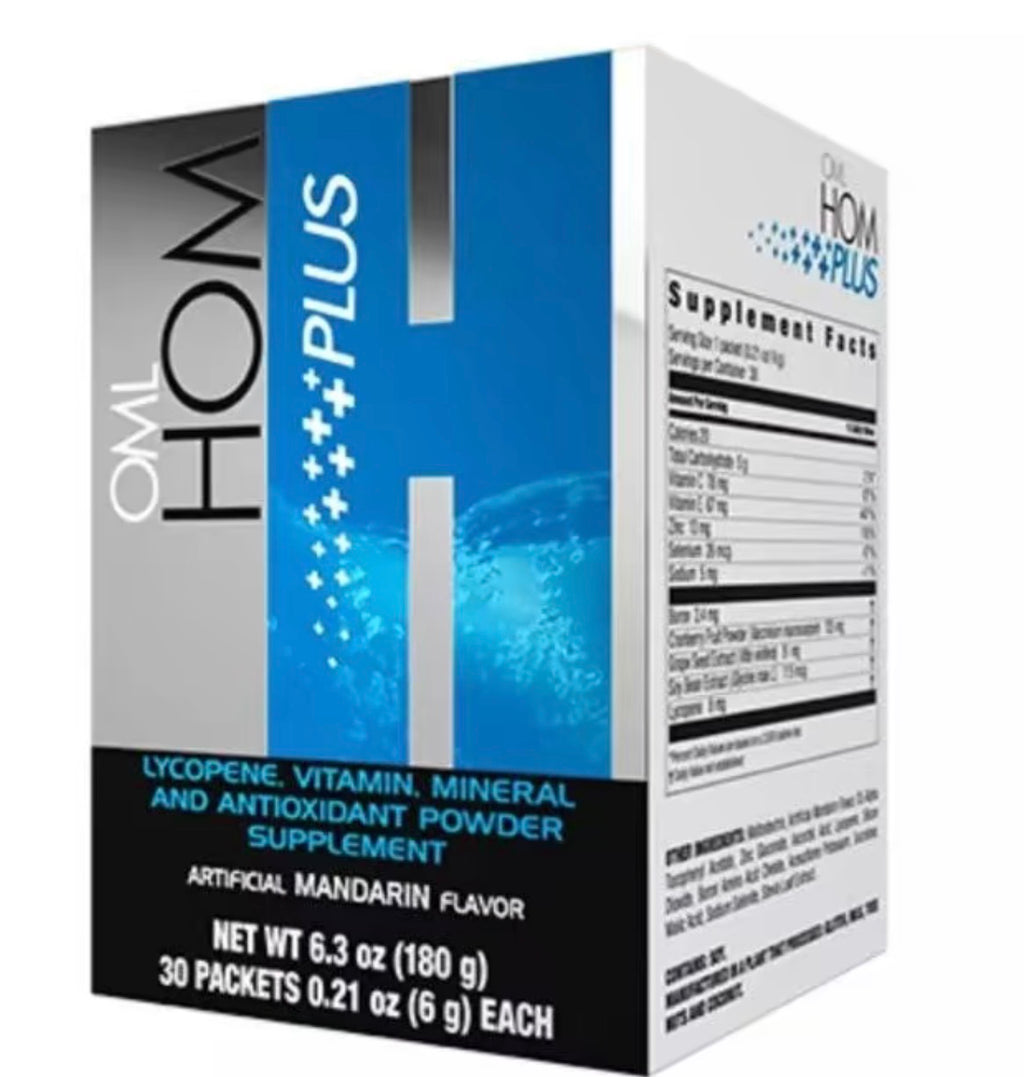 OML Homo Plus Mandarin Flavor net wt 6.3oz 180g | box with 30 packets 0.21oz (6g each)