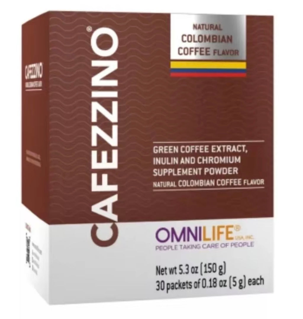 OML CAFEZZINO Coffee | Box With 30 packets of 0.18 oz NATURAL COLOMBIAN Flavor